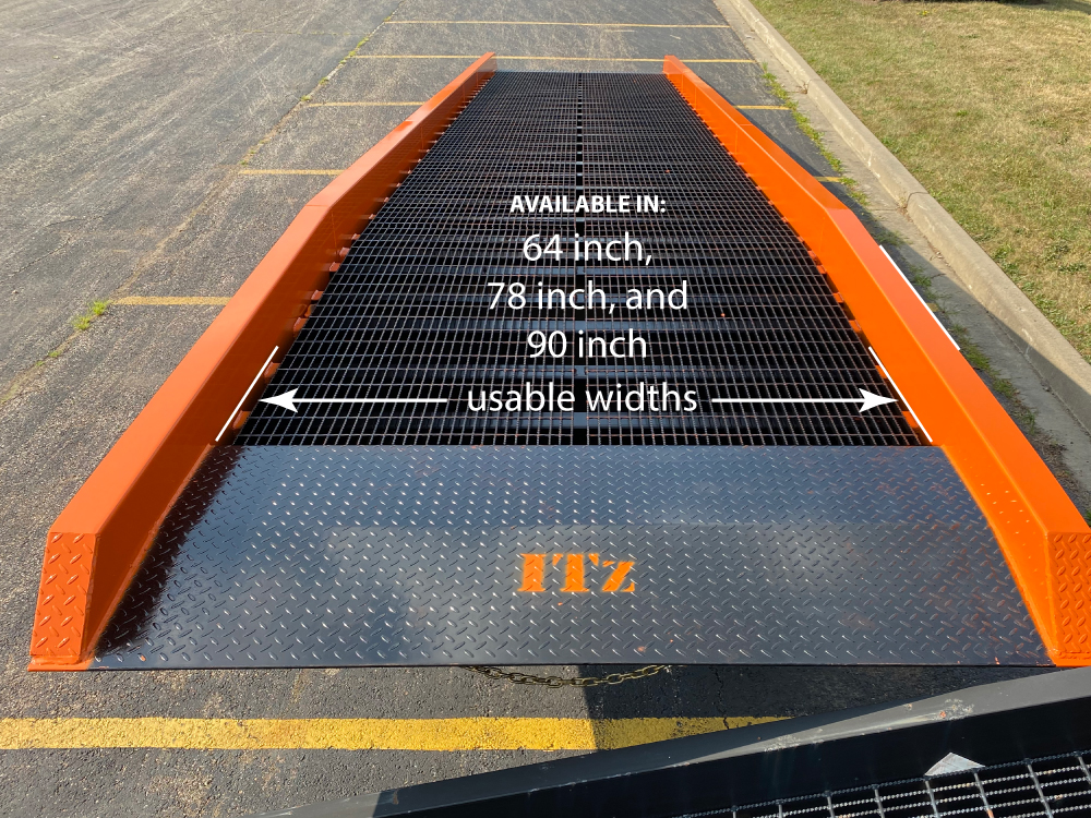 Yard Ramps are available in three widths